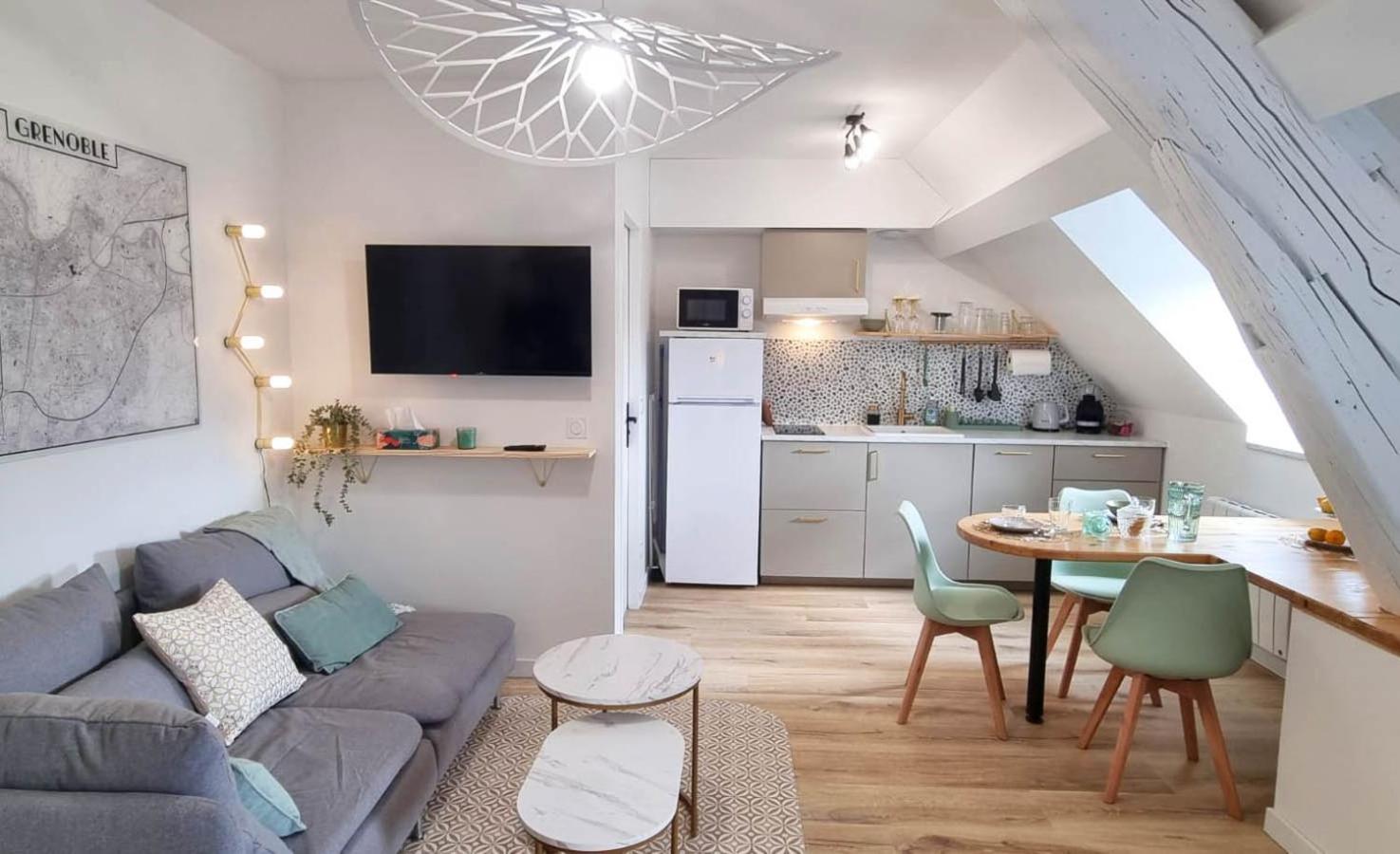 Appartement Hagaki Vue Panoramique Proche Gare Netflix Grenoble Ngoại thất bức ảnh