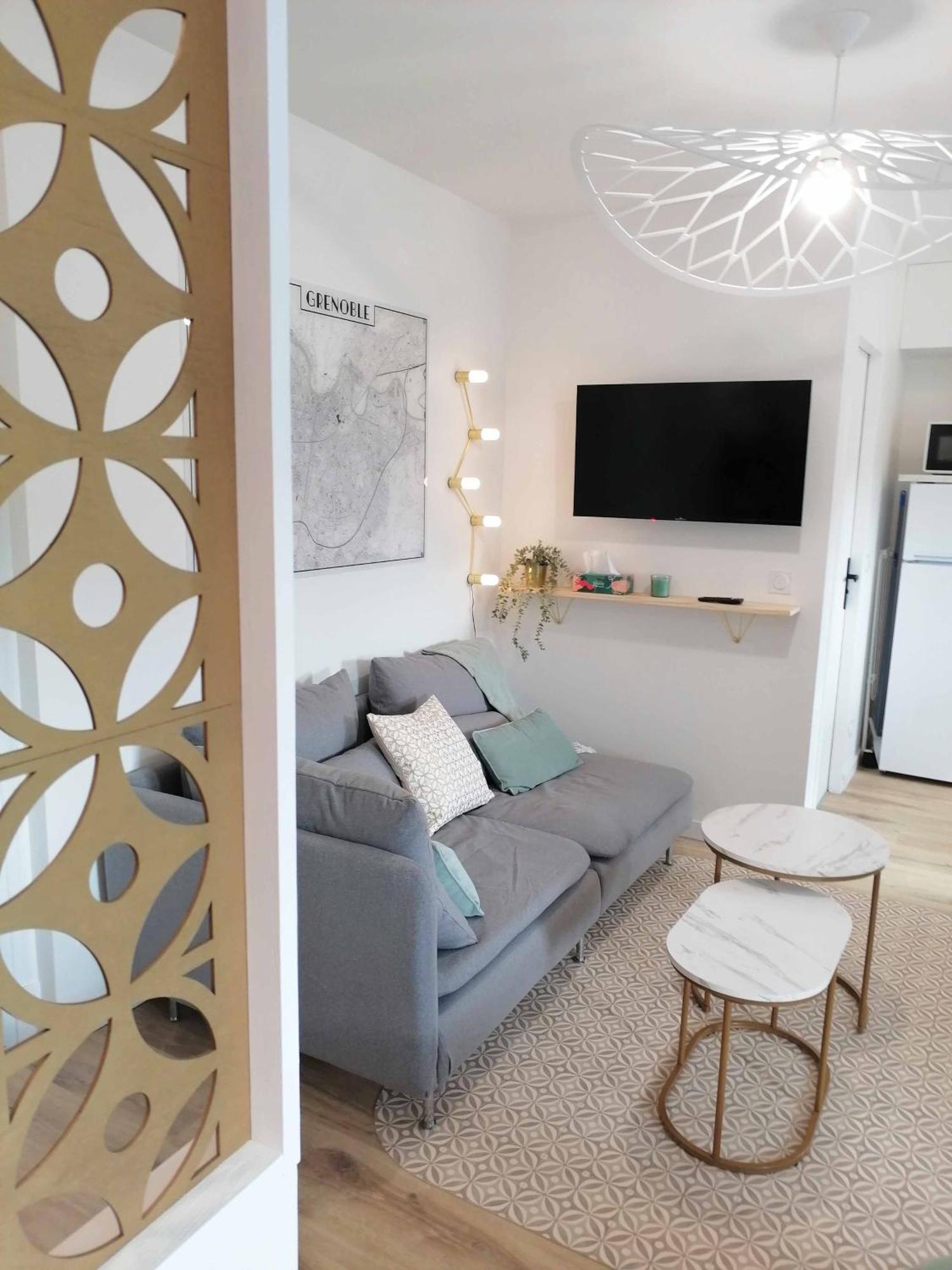 Appartement Hagaki Vue Panoramique Proche Gare Netflix Grenoble Ngoại thất bức ảnh